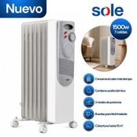 Estufa de Aceite Sole Eléctrica 7 celdas 1500W SOLE1500