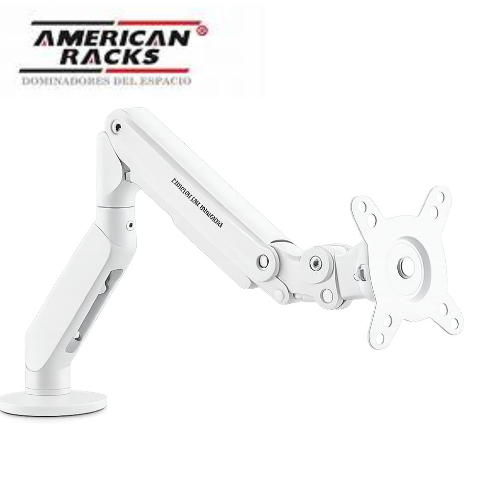 Soporte de escritorio American Racks AMMO1732BE Compatibles con pantallas 17 y 32Blanco
