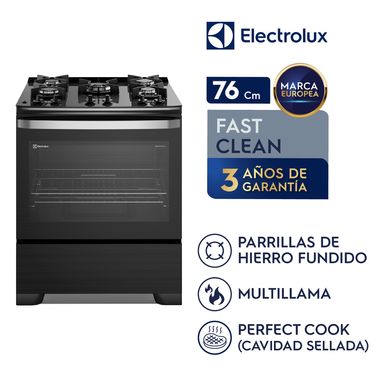 Electrolux 5 Hornillas Gas Negro