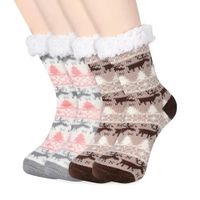 OTOÑO - INVIERNO - Medias de Carnero Antideslizantes Unisex Adulto Mujer con Diseño aleatorio
