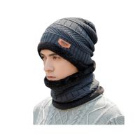 OTOÑO - INVIERNO - GORRO Y CHALINA CON CUELLERA HOMBRE
