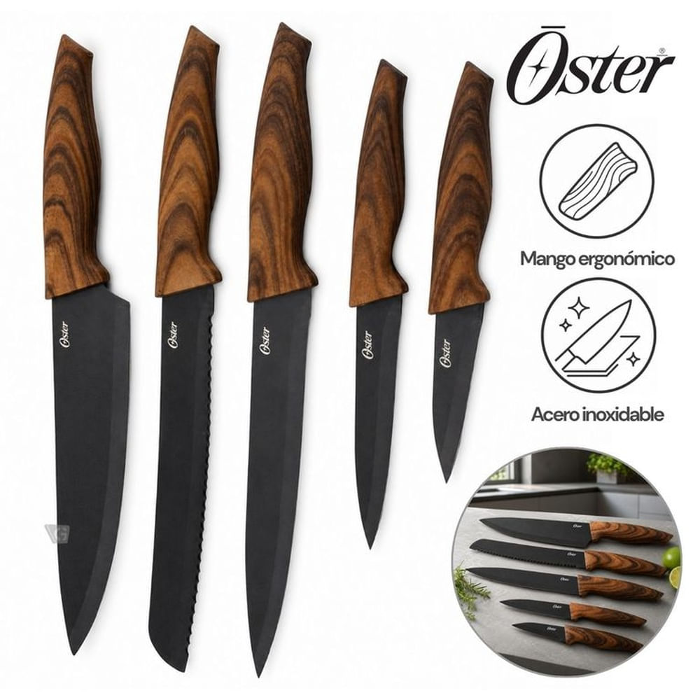 Set de Cuchillos Oster 5 Pzas Goodfrey 123804 05