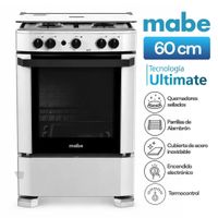 Cocina de piso a Gas 60 cm Silver Mabe - CMP6012AG1