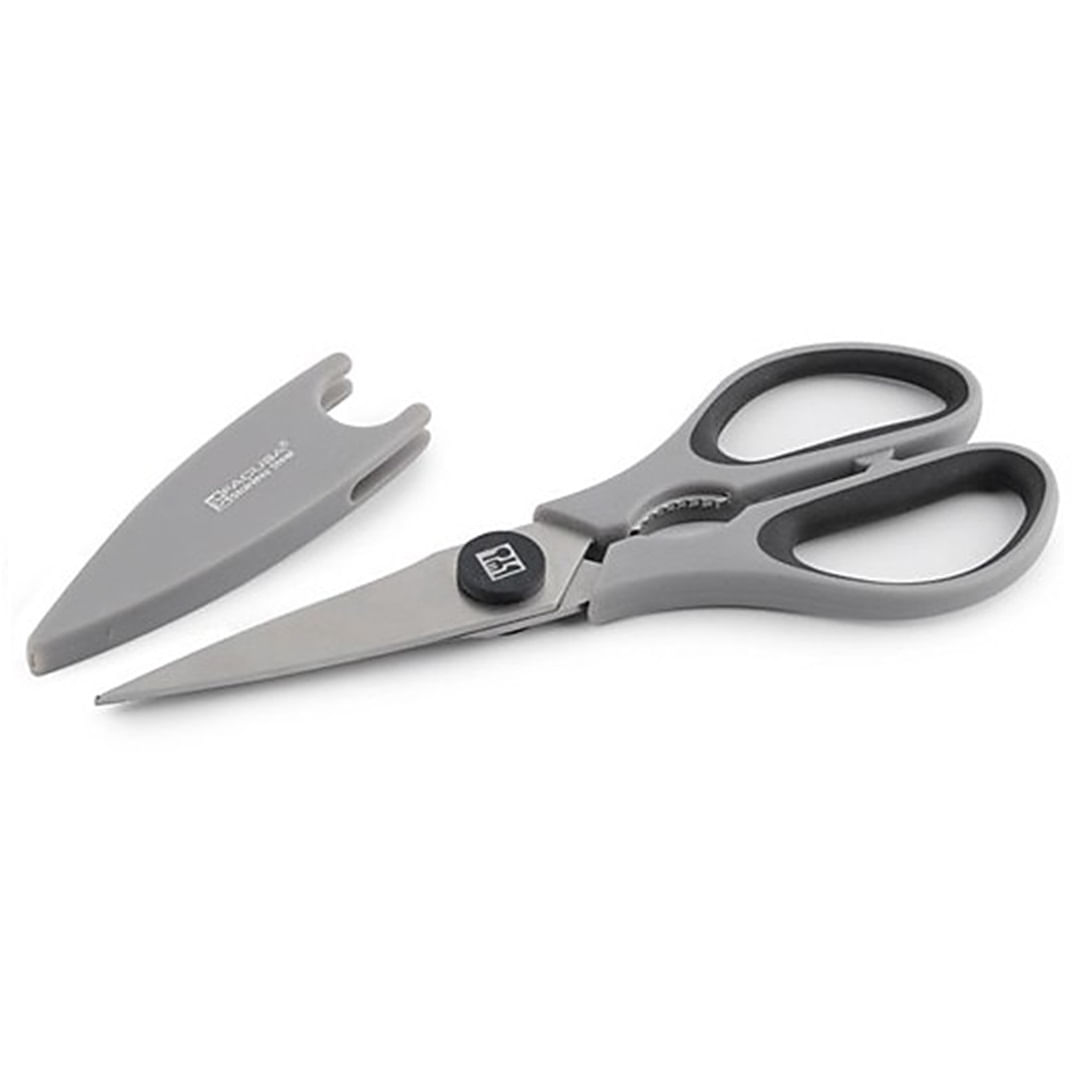 Tijera de Cocina Mango Gris con Funda Imantada