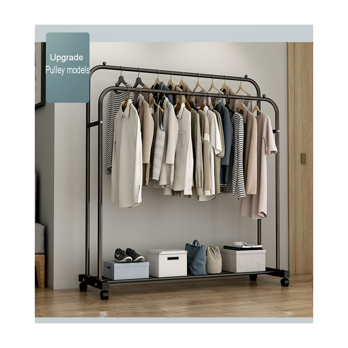 Perchero Colgador Organizador Ropa Doble  N