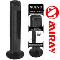 Ventilador de Torre 30"" 3 Velocidades VMTT-933 Negro 35W