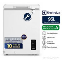 Congelador horizontal 95L blanco Electrolux EFH10S2P5AW