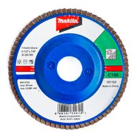 Disco Flap Plano Makita P/Mamposteria 4.5"" Gr.180 D-28195