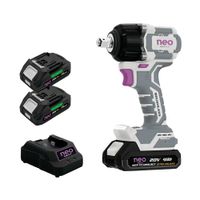 Llave de Impacto BL 20V 650 Nm + 2 Baterías 4.0Ah + Cargador