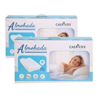 Pack de 2 Almohadas Cervical con Gel Hipoalergénico 60 x 40 cm