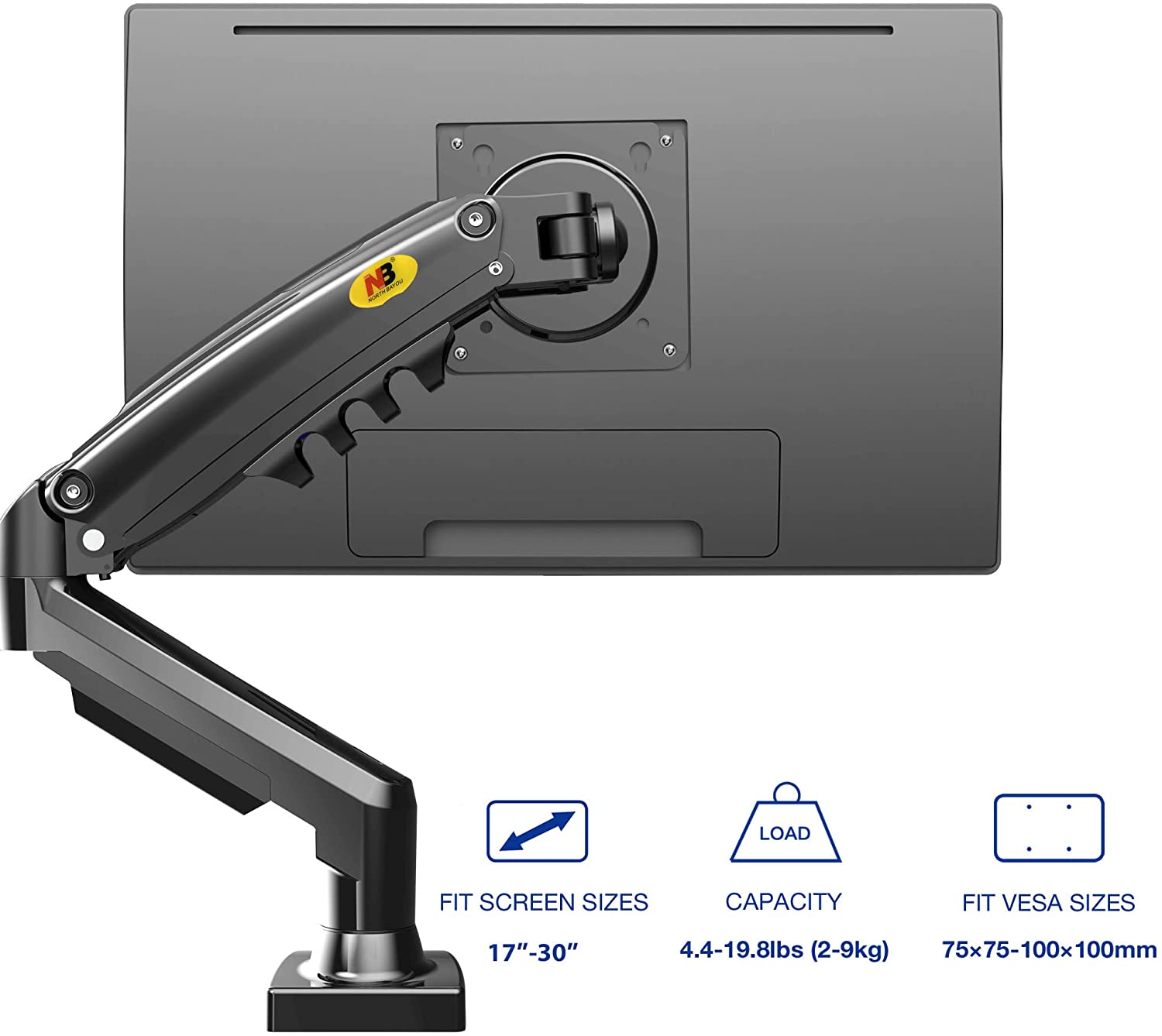 Rack Soporte Flexigas de Mesa Para Monitores NB F80