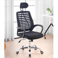 Silla Oficina Escritorio Ejecutiva Negro Ergonómica Giratoria C-253