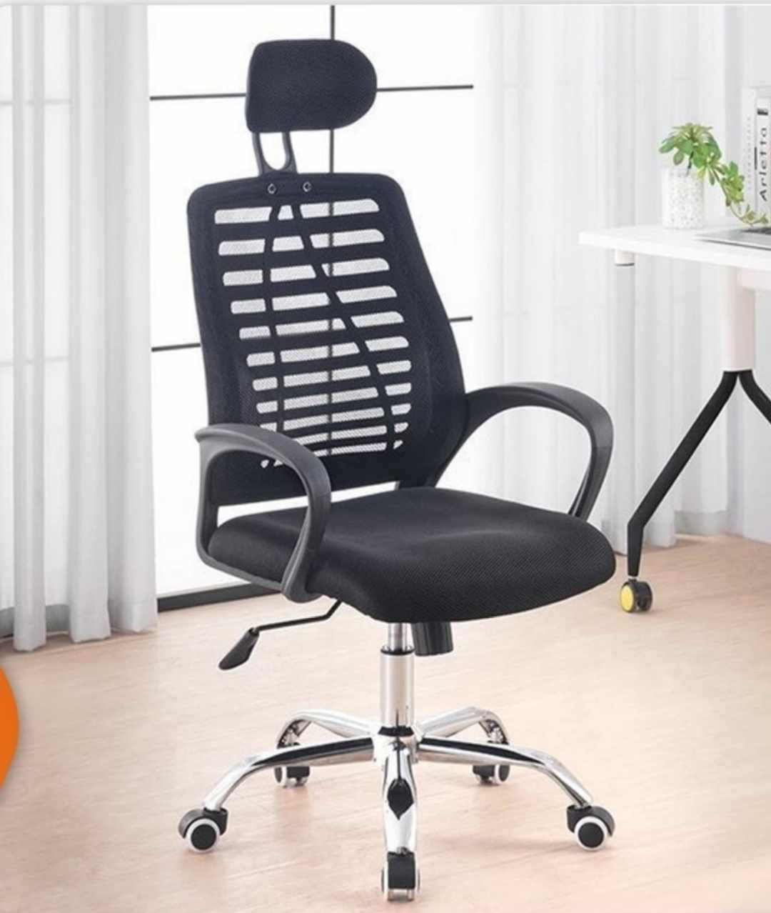 Silla Oficina Escritorio Ejecutiva Negro Ergonómica Giratoria C-253