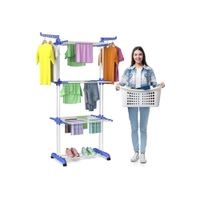 Colgador de Ropa Tendedero Plegable 3 Niveles soporta 50 kg