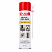 Espuma Expansiva Knauff Poliuretano 500 ml Sellador Aislante Profesional