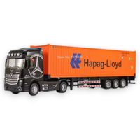 Camión Container Mercedes Benz Negro Hapag-Lloyd - Full Metal 1-43