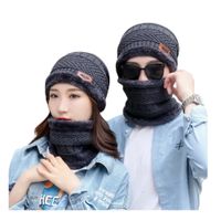 OTOÑO - INVIERNO - GORRO Y CHALINA CON CUELLERA MUJER UNISEX COLORES