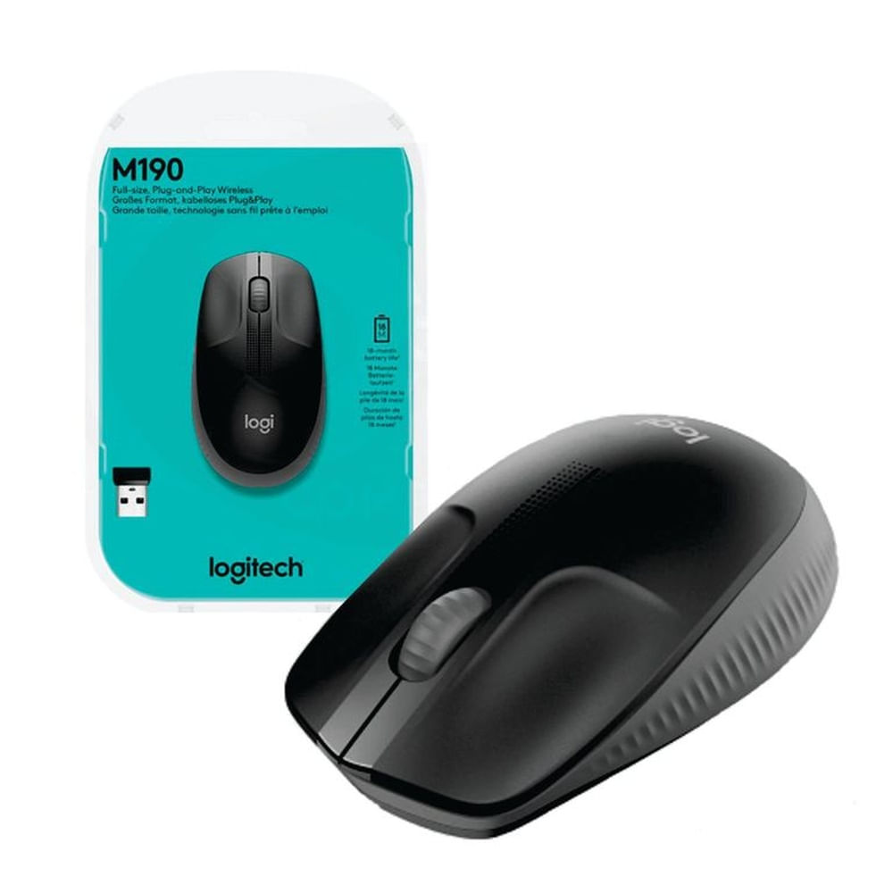 Mouse LOGITECH M190 inalámbrico