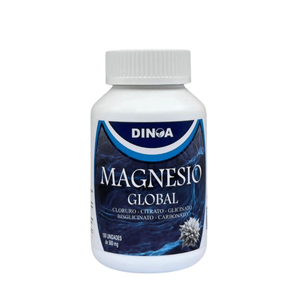 Magnesio Global Dinoa Cápsulas 100 -Apoyo Muscular -Energía Natural