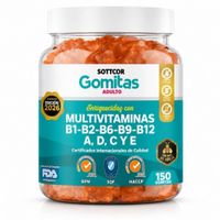 GOMITAS MULTIVITAMINAS PARA ADULTOS 150 GOMITAS SOTTCOR LABS