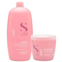 ALFAPARF Semi Di Lino Nutritive Shampoo 1000 ml y Mask 500 ml
