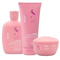ALFAPARF Semi Di Lino Nutritive Shampoo 250 ml Y Conditioner 200 ml Y Mask 200 ml
