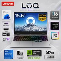Laptop Gamer Lenovo LOQ 15IRX10 Core i7-13700HX 16GB RAM 512GB SSD RTX 5050 8GB 15.6 FHD 83JE00Q8LM