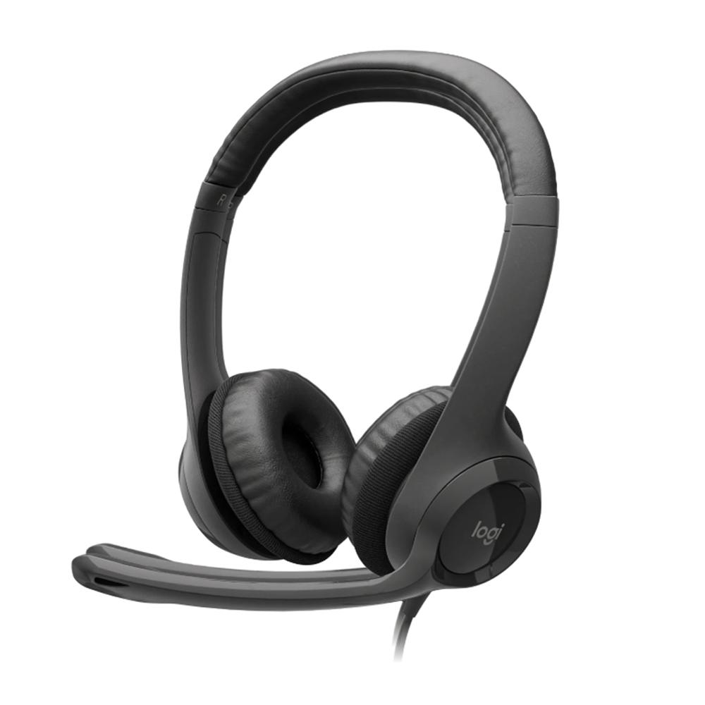 Audífono Con Micrófono Logitech H390 Usb Negro