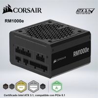 FUENTE DE ALIMENTACIÓN CORSAIR RM1000e 1000W MODULAR