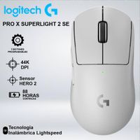 MOUSE GAMER PRO X SUPERLIGHT 2 SE 44KDPI 88hrs HERO 2 BLANCO