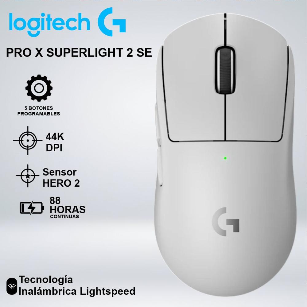 MOUSE GAMER PRO X SUPERLIGHT 2 SE 44KDPI 88hrs HERO 2 BLANCO