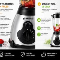 Licuadora Imaco BLS509 1.5L 450W Vaso de Vidrio 5 Velocidades Función Pulso