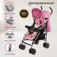 Coche Bastón Plegado Compacto ETRAVIS Colección Especial Pink