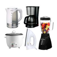 Combo Licuadora Imac Arrocera Hervidor 2.5 Lt Cafetera Plancha