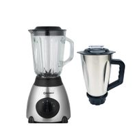 Combo licuadora 1.5Lts 2vel acero inox Vaso acero coctelero Imaco