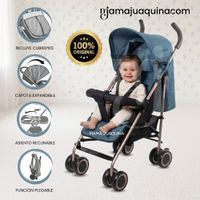 Coche Bastón Plegado Compacto ETRAVIS Colección Especial Blue