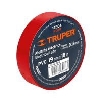 Paquete de Cintas de aislar de 18 m x 19 mm Roja 12504-8