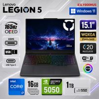 Laptop Gamer Lenovo Legion 5 15IRX10 i7-14700HX 16GB RAM 1TB SSD RTX 5050 8GB 15.1 OLED 83LY000MUS