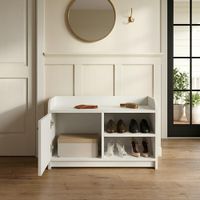 Zapatera Aiden 3 compartimientos Blanco | Masiva Home