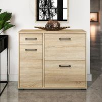 Zapatera Cazzu 4 compartimientos Marrón | Masiva Home