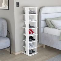 Zapatera Bailey 7 compartimientos Blanco | Masiva Home