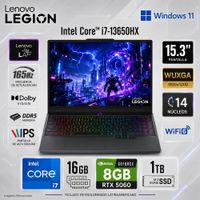 Laptop Lenovo Legion 5 15IRX10 Core i7-13650HX 16GB RAM 1TB SSD RTX 5060 8GB 15.3 WUXGA 83LY00SRLM