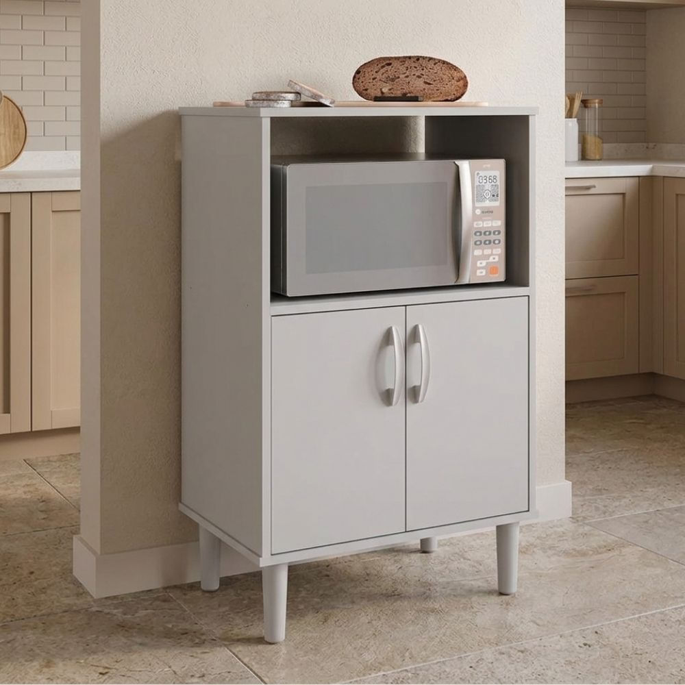 Mueble multiuso para microondas Dalia MDP 2 Puertas Blanco Orange