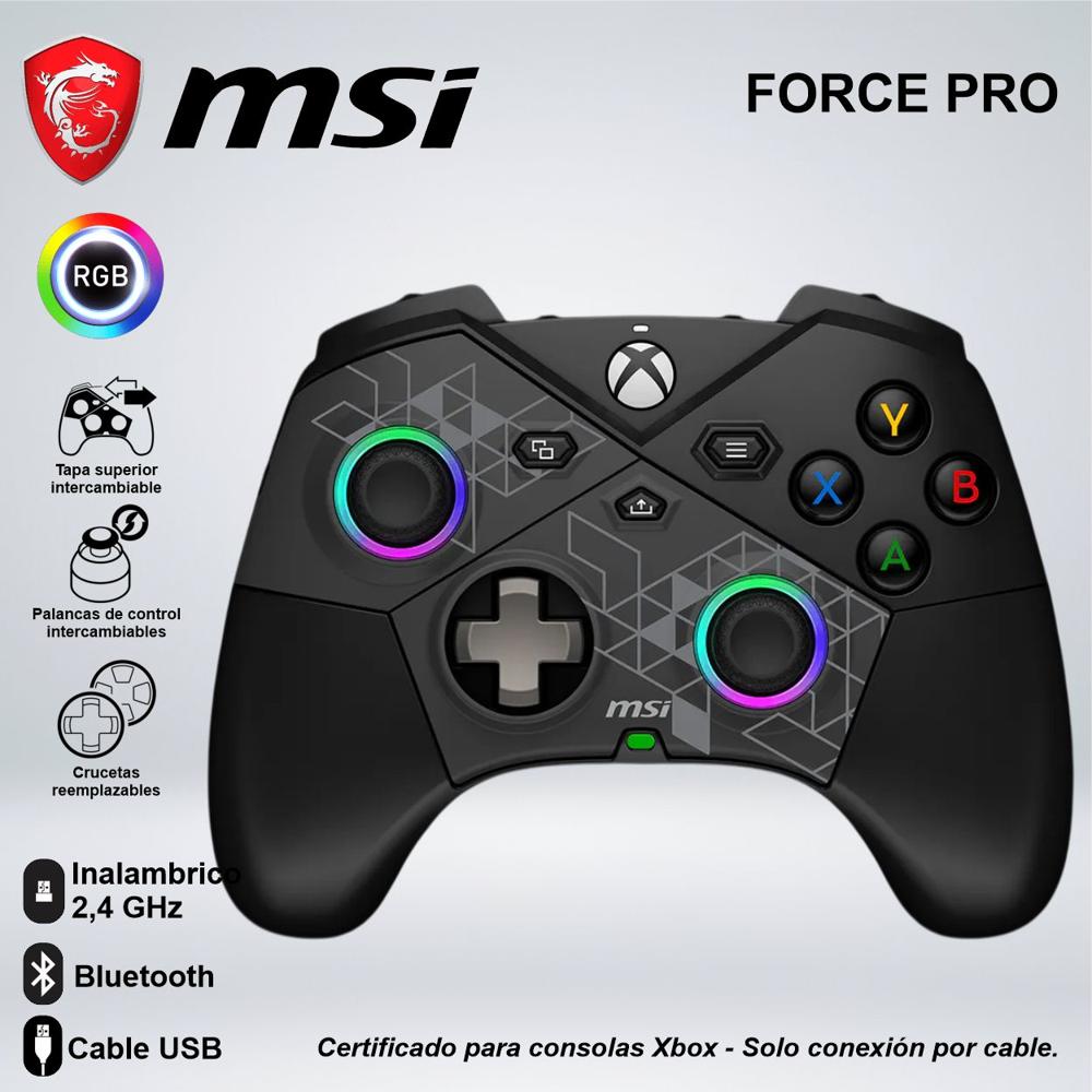 GAMEPAD MSI FORCE PRO WIRELESS 2.4G HZ BLUETOOTH USB-C
