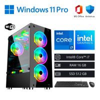 Computadora PC Gamer Intel Core i7 4,00 GHz 16GB RAM 512GB SSD WiFi