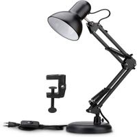 Lámpara De Escritorio Con Brazo Ajustable De Metal para Mesa