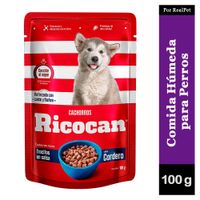Comida Húmeda de Cachorro Ricocan Cordero 100gr
