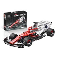 Auto de Carreras Armable F1 Blanco-Rojo 264 Piezas