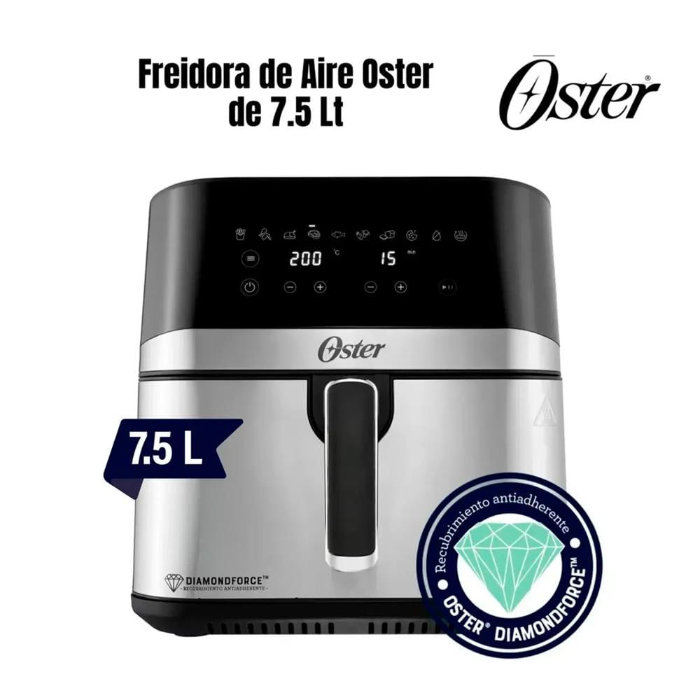 Freidora de Aire Digital Oster 7.5 Litros CKSTAF75DSSDF