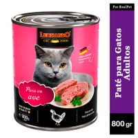 Paté para Gato Leonardo Quality Selection Ave 800 gr
